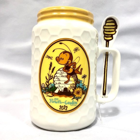 Disney Other - 2022 Disney Parks Epcot Flower & Garden Ceramic Stoneware Spike the Bee Mug NEW